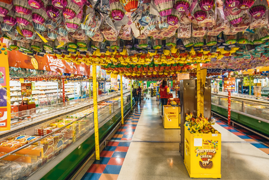 Ovos de páscoa no mercado
